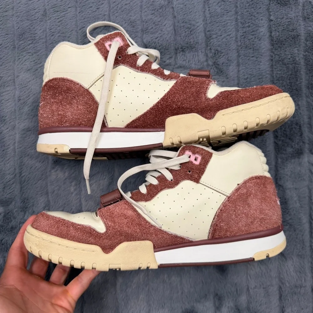 Nike Air Trainer 1 Shima Shima Brown Pink Suede DM0522-201 Mens 12